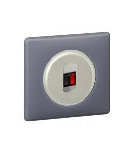 Prise HP simple complète Celiane Gris Schiste Poudré