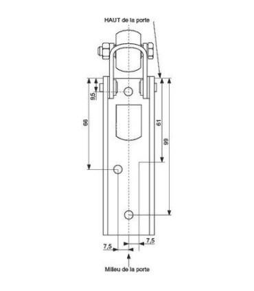 Amortisseur de fermeture DICTALIOB pour porte jusqu'à 40KG
