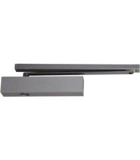 Ferme-porte GR500 à bras anti-vandalisme, force 3 à 5 réglable, argent