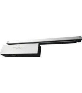 Ferme-porte GR3500 à bras anti-vandalisme, force 3 à 5 réglable, argent