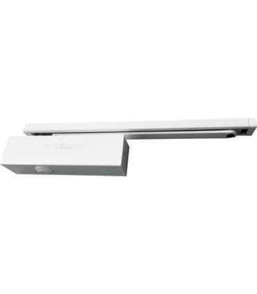 Ferme-porte GR3500 bras anti-vandalisme, force 3 à 5 réglable, BLANC