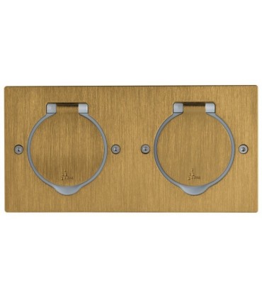 Réceptacle pour prise de sol Double rectangulaire Finition Bronze / Legrand