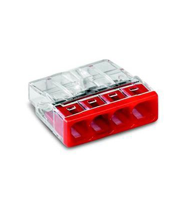 100 Bornes de raccordement Mini WAGO 4 pôles (100pcs)