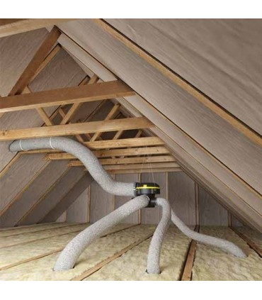 Kit VMC simple flux EasyHome Autoréglable avec 3 grilles