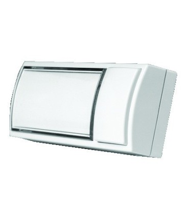 Bouton de sonnette avec porte-étiquette lumineux blanc