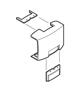 Té de dérivation pour moulure Keva 22x12mm blanc Artic