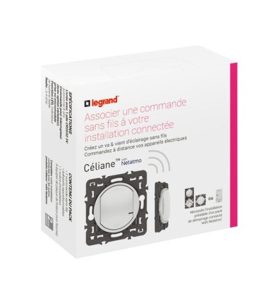 Commande sans fil Céliane with Netatmo d'éclairage et prise - blanc