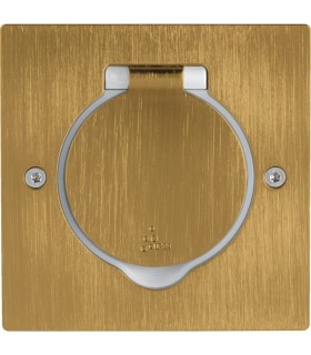 Receptacle prise de sol carré - Bronze / Legrand