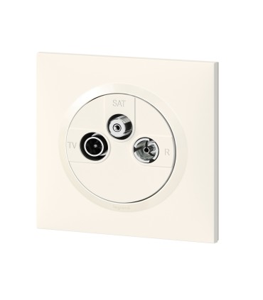 Prise TV-R-Sat 1 câble Dooxie Blanc - Complet / Legrand