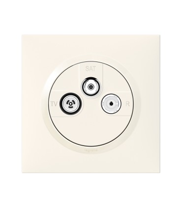 Prise TV-R-Sat 1 câble Dooxie Blanc - Complet / Legrand
