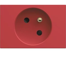 Prise spéciale goulotte Gallery 2P+T 16A rouge