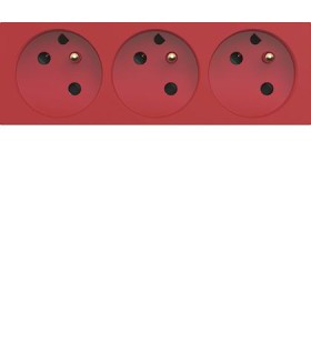 Prise spéciale goulotte triple détrompée Gallery 2P+T 16A