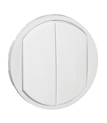 Poussoir Double complet Legrand Celiane Blanc Glossy Yesterday (doigt large)