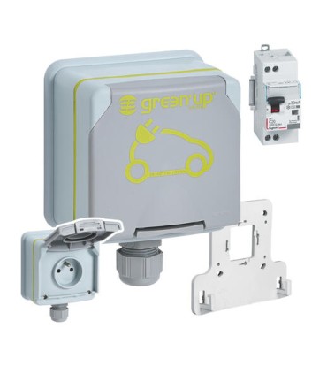 Kit recharge véhicule électrique Green'up Access complet Prêt à poser