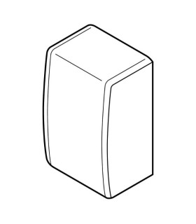 Embout Keva pour moulure 32x15mm blanc Artic