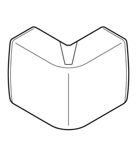 Angle extérieur Variasouple pour moulure Keva 22x12mm blanc Artic