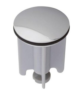Clapet de vidage chromé lavabo bidet