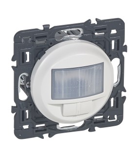 Interrupteur automatique Céliane enjoliveur Blanc RAL9003. Détecteur 400W toutes lampes.