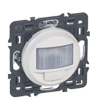 Interrupteur automatique Céliane enjoliveur Blanc RAL9003. Détecteur 400W toutes lampes.