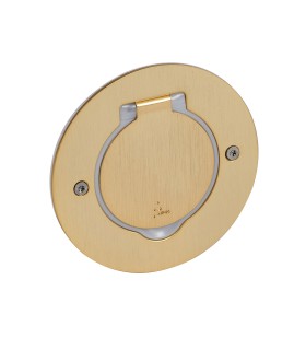 Receptacle prise de sol ronde - Bronze / Legrand