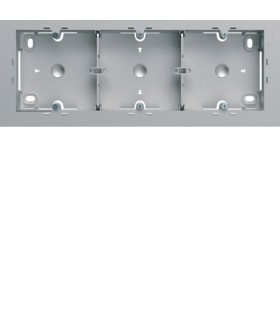 Boite saillie triple Gallery titane (aluminium)