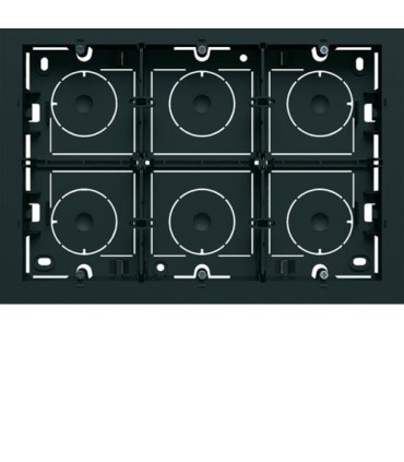 Boite saillie Gallery 16 modules noir