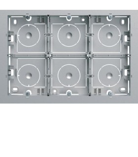 Boite saillie Gallery 16 modules titane aluminium