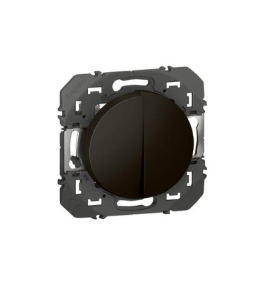 Interrupteur ou va-et-vient & Bouton Poussoir Dooxie Noir