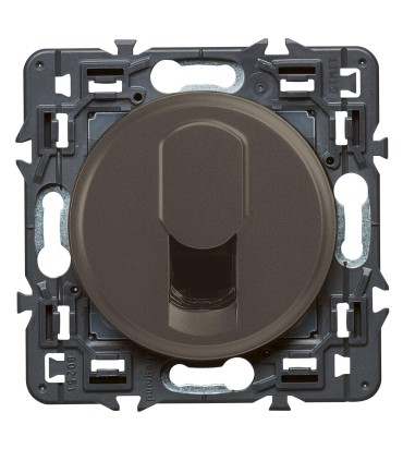 Prise RJ45 cat. 6A FTP Céliane multimédia Graphite