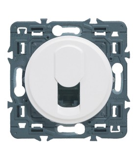 Prise RJ45 cat.6 FTP multimédia Céliane blanc