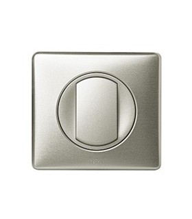 Interrupteur va-et-vient Céliane complet Titane