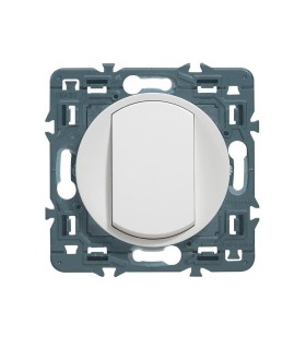 Interrupteur va-et-vient Céliane enjoliveur Blanc