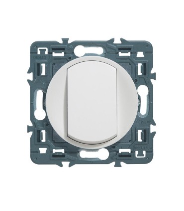 Interrupteur va-et-vient Céliane enjoliveur Blanc