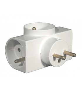 Multiprise 2P+T 16A 3 Sorties Latérales