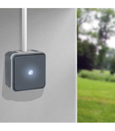 Interrupteur Va et Vient lumineux OXXO GRIS IP55