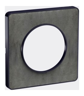 Plaque Odace Touch, Ardoise avec liseré Anthracite 1 poste