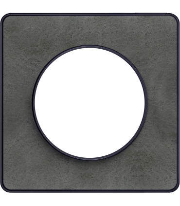 Plaque Odace Touch, Ardoise avec liseré Anthracite 1 poste