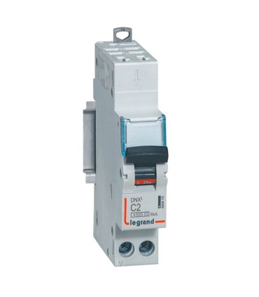 Disjoncteur P+N 2A DNX4500 6kA Courbe C arrivée borne automatique sortie à vis-1 module
