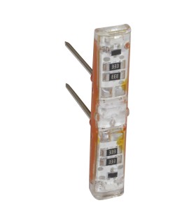 Voyant témoin Mosaic à LED blanche brochable sur mécanismes 230 V