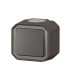 Interrupteur ou va-et-vient 10AX 250V Plexo complet saillie anthracite / Legrand