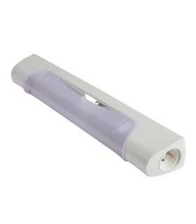 Applique avec prise 2P+T 470mm IP21- IK04 Prismaline à équiper de tube S19