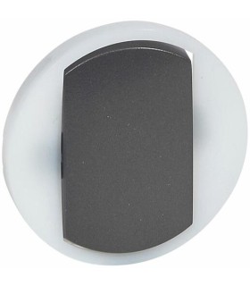 Enjoliveur large Céliane pour interrupteur, V&V ou poussoir lumineux graphite