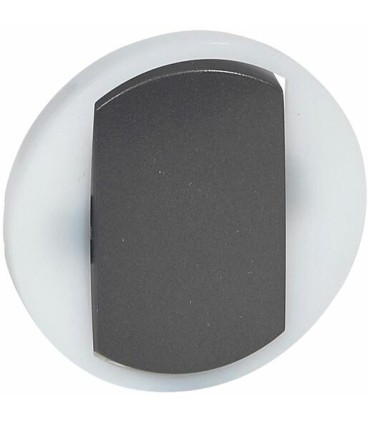 Enjoliveur large Céliane pour interrupteur, V&V ou poussoir lumineux graphite