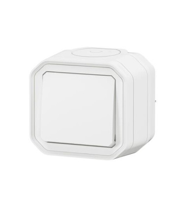 Interrupteur ou va-et-vient 10AX 250V Plexo complet saillie blanc / Legrand