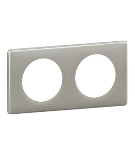 Plaque Céliane Gris Perle 2 postes