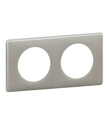 Plaque Céliane Gris Perle 2 postes
