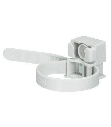 100 colliers Colson à embase utilisation intérieure pour tube 16 à 32mm gris