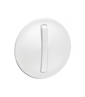 Enjoliveur Céliane interrupteur, va-et-vient ou poussoir- doigt étroit blanc