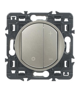 Interrupteur Variateur Céliane enjoliveur Titane