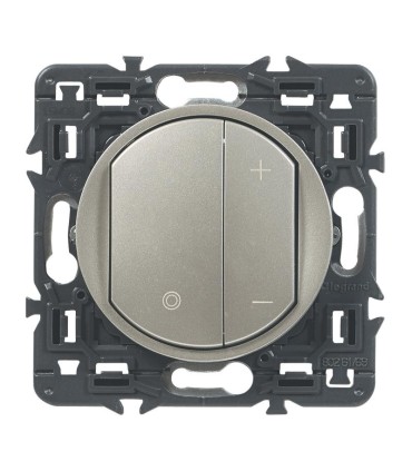 Interrupteur Variateur Céliane enjoliveur Titane